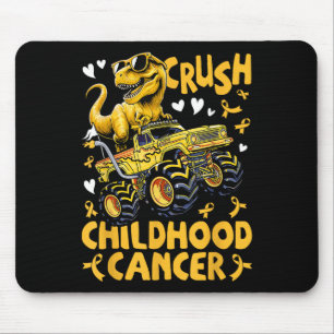 Crush Childhood Cancer Awareness Monster Truck Din Mouse Pad