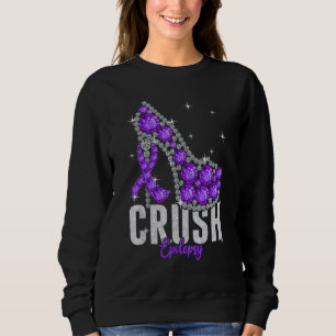 Crush Epilepsy Twinkle Ribbon Support Sweatshirt