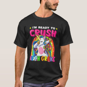 Crush Fifth Grade Dabbing Unicorn Back To School G T-Shirt