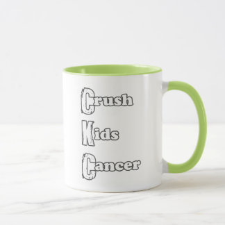 "Crush Kids' Cancer" Green Mug
