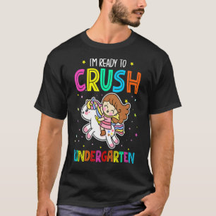Crush Kindergarten Dabbing Unicorn Back To School T-Shirt