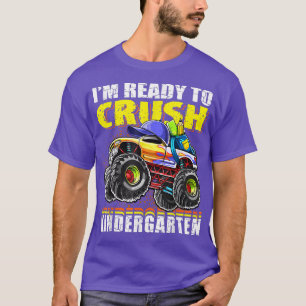 Crush Kindergarten Monster Truck Backpack Back to  T-Shirt