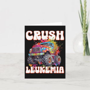 Crush Leukaemia Awareness Cure Blood Cancer Fighte Card