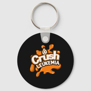 Crush Leukaemia Awareness Cure Blood Cancer Fighte Key Ring