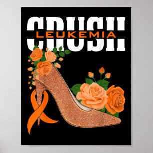 Crush Leukaemia Awareness Fighter High Heel & Poster