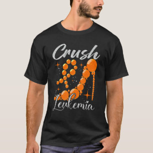 Crush Leukaemia Awareness Orange Ribbon High Heel T-Shirt
