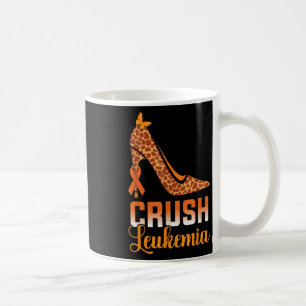 Crush Leukaemia Blood Cancer Awareness Leopard Hig Coffee Mug