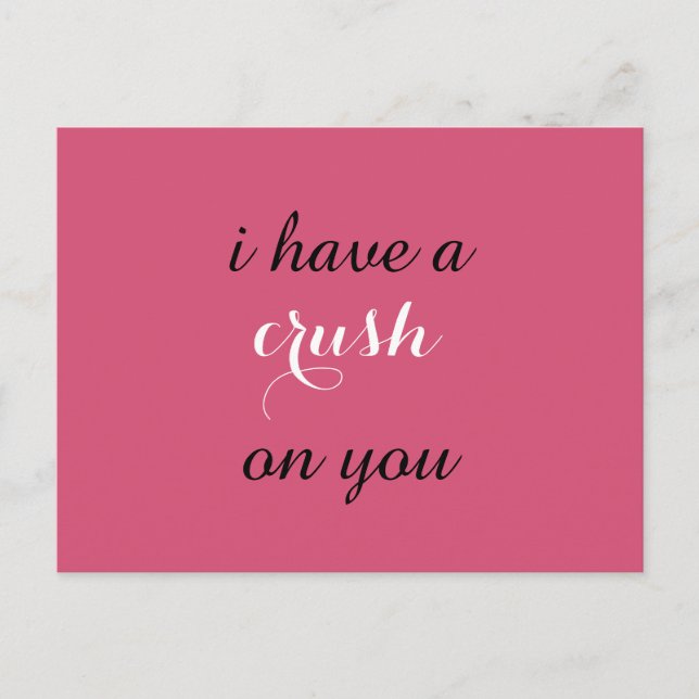 Crush On You Card (Front)