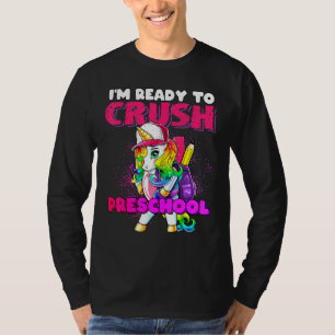 Crush Preschool Unicorn Backpack Back To School Gi T-Shirt