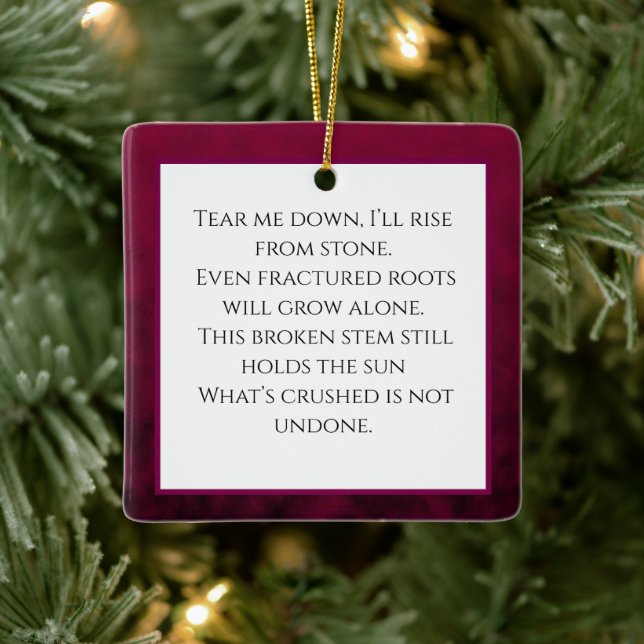 Crushed Bloom Ceramic Ornament (Tree)