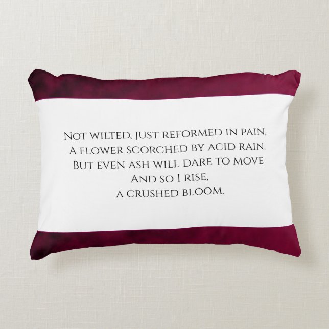 Crushed Bloom Decorative Cushion (Front)