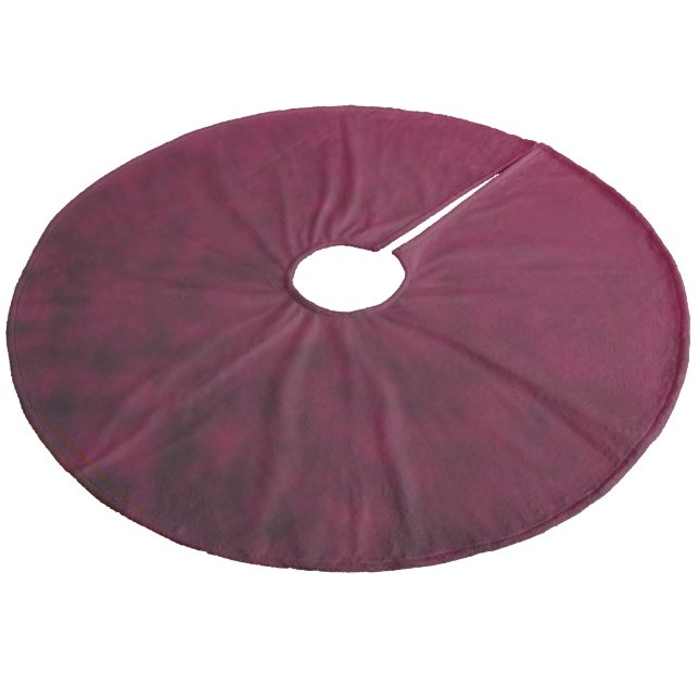 Crushed Bloom Fleece Tree Skirt (Angled)
