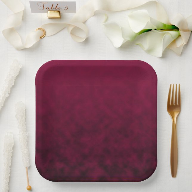 Crushed Bloom Paper Plate (Wedding)