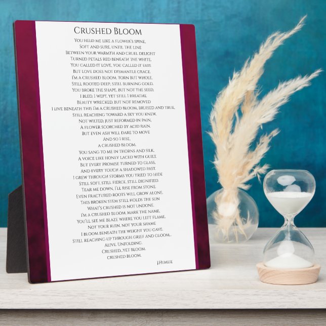 Crushed Bloom Plaque (Side)