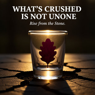 Crushed Bloom Shot Glass