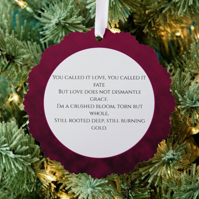 Crushed Bloom Tree Decoration Card (Insitu (Tree))