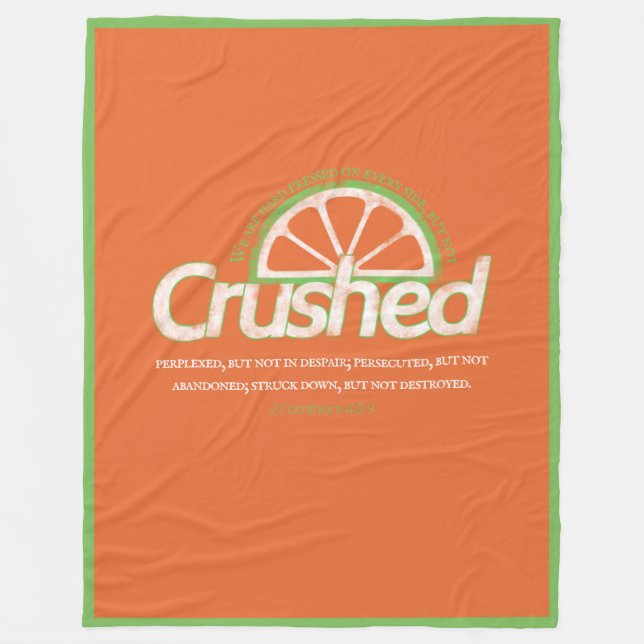 Crushed Fleece Blanket (Front)