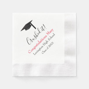 Crushed It! Paper Party Graduation Napkin