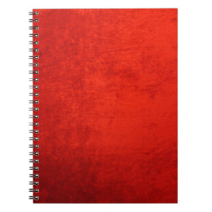 CRUSHED RED VELVET NOTEBOOK