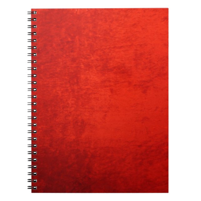 CRUSHED RED VELVET NOTEBOOK (Front)
