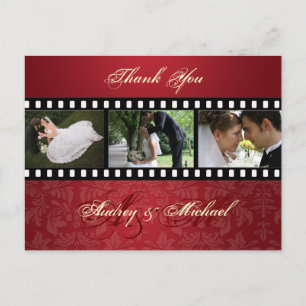 Crushed Red Velvet/Photos Thank you postcards