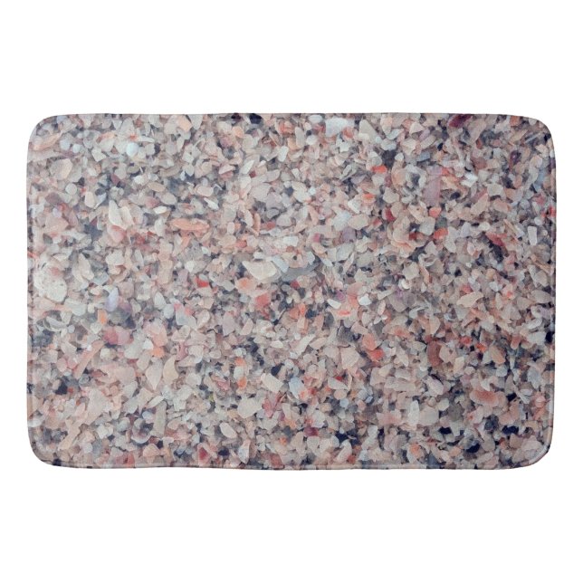 Crushed Sea Shells Beach Bath Mat (Front)