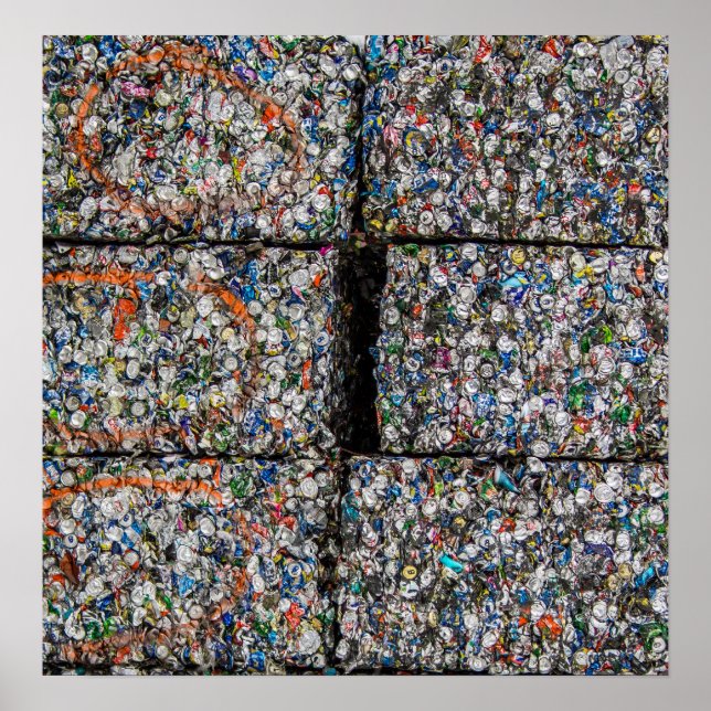 Crushed Tin Cans Print/Poster Poster (Front)