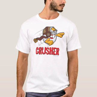 Crusher Cartoon Golf Ball For A Long Drive Winner T-Shirt