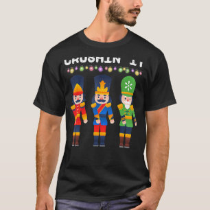 Crushin It Flossing Nutcracker Christmas Dance T-Shirt