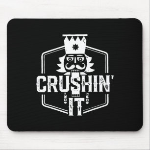 Crushin' It Nutcracker Nuts Xmas Merry Christmas P Mouse Pad