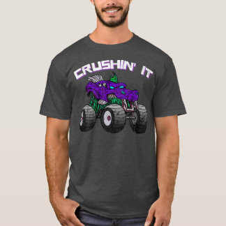 Crushin' Monster Truck Vintage Retro 265 T-Shirt