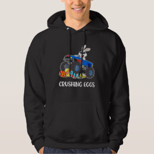 Crushing Easter Egg Hunting Monster Truck Spring B Hoodie