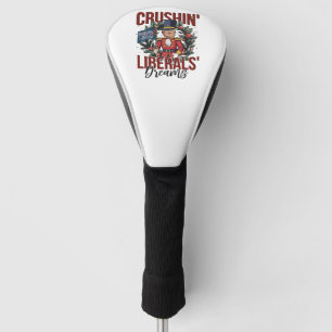 Crushing Liberals Dreams Trump Nutcracker Xmas Golf Head Cover