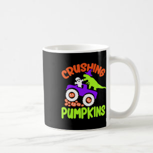 Crushing Pumpkins Lazy Halloween Costume Cute Dino Coffee Mug