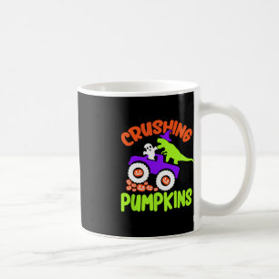 Crushing Pumpkins Lazy Halloween Costume Cute Dino Coffee Mug