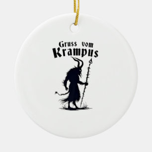Cruss Vom Krampus Christmas Xmas Devil Spooky Ceramic Ornament