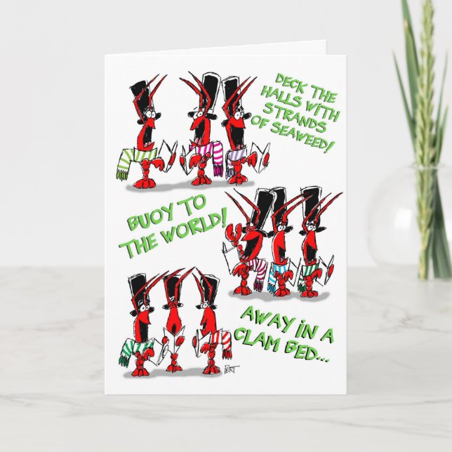 Crustacean Carols! Holiday Card (Front)