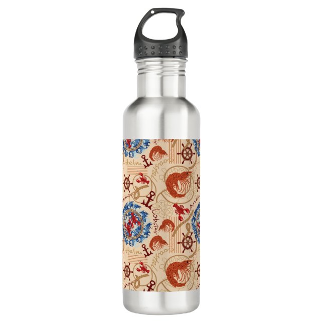 Crustacean core design 710 ml water bottle (Front)