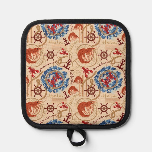 Crustacean core design pot holder (Front)