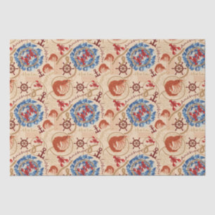 Crustacean core design tissue paper