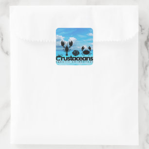 Crustaceans - Aquatic Arthropods Square Sticker