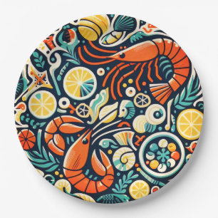 Crustaceans Paper Party Plate