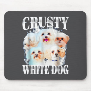 Crusty White Dog Funny For Men Women Mouse Pad