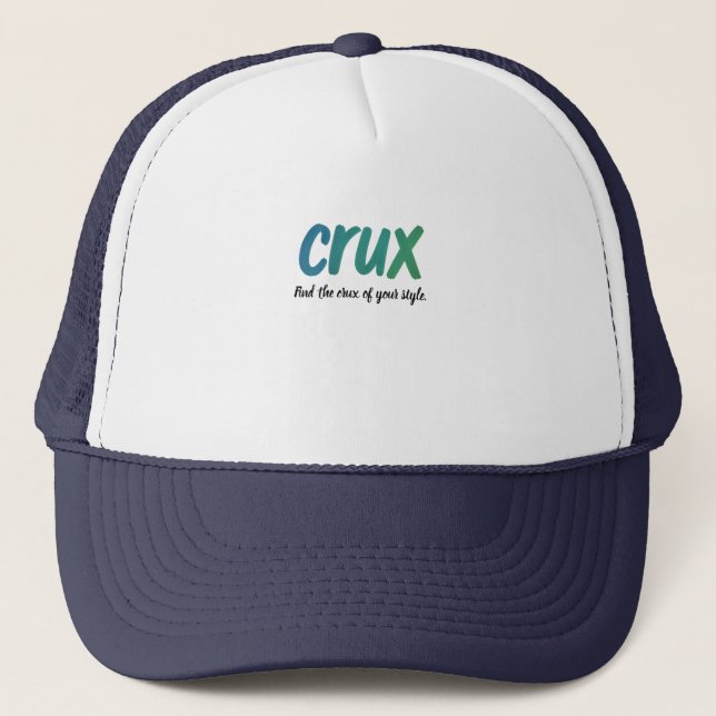 Crux – Bold Minimalist Brush Typography Cap (Front)