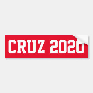 CRUZ 2020 - red Bumper Sticker