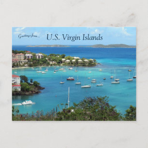 Cruz Bay St. John U.S. Virgin Islands Postcard