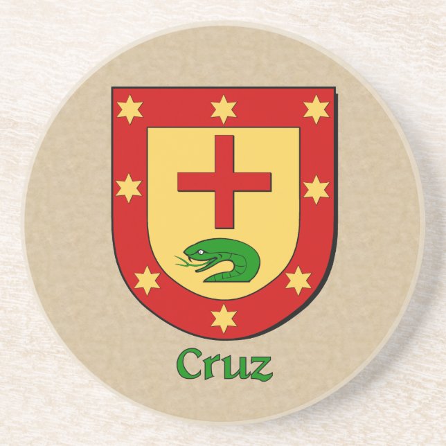 Cruz Heraldic Shield Coaster (Front)