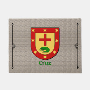 Cruz Historical Shield on Cobblestone Doormat