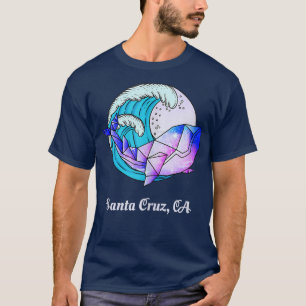 Cruz Santa CA Japanese Paint Geometric Orca Killer T-Shirt