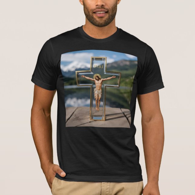 Cruz transparente INRI T-Shirt (Front)
